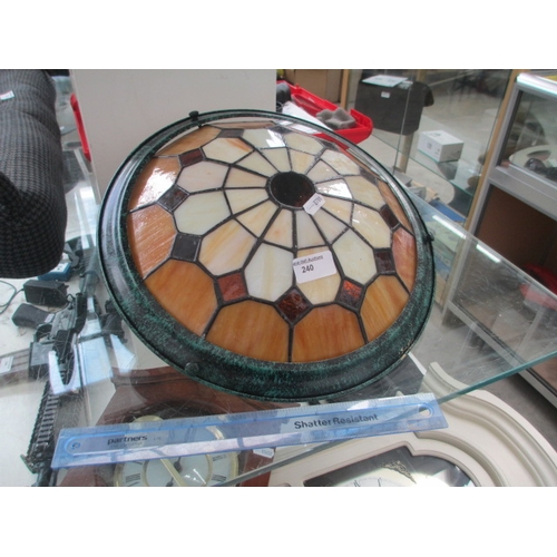 240 - Ornate glass lightshade