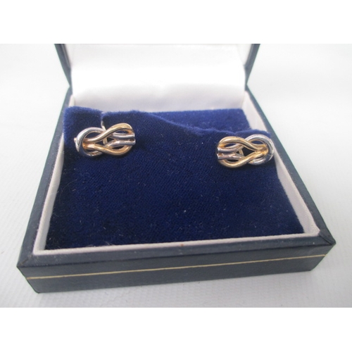 284 - Pair of fully hallmarked 9ct gold cufflinks, weight 5.2 grams