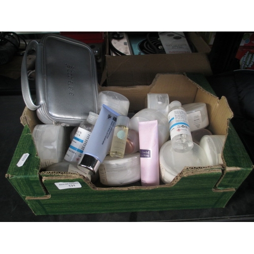 131 - Box of assorted cosmetics