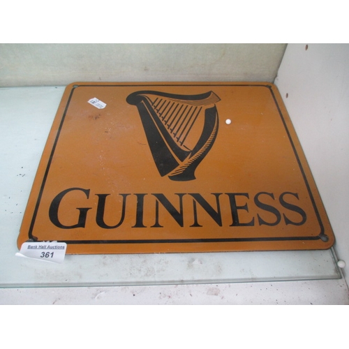 361 - Enamel Guinness sign 24x28 cm