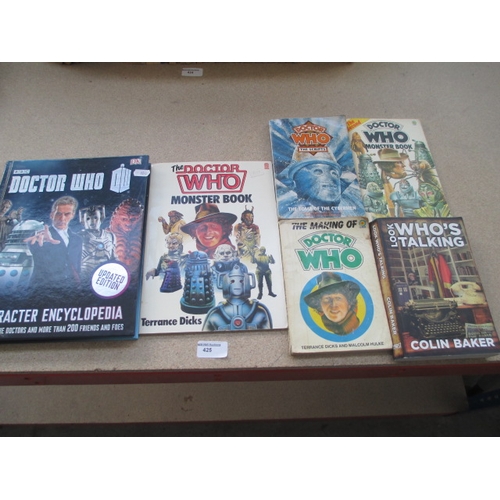 425 - Six assorted Doctor Who books