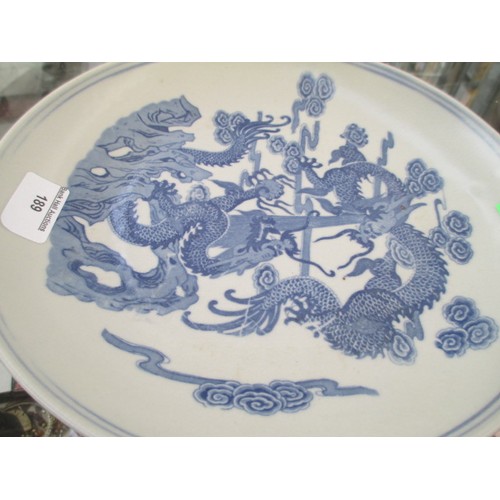 189 - A Chinese Famille Verte plate