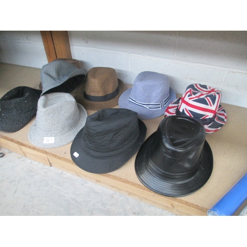 14 - Nine assorted hats