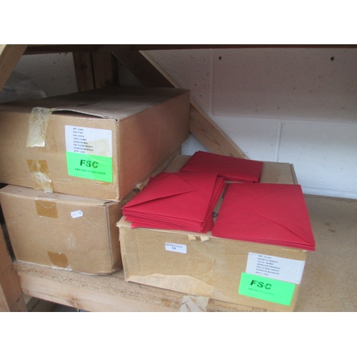 19 - Three boxes of Crimson envelopes, three different sizes