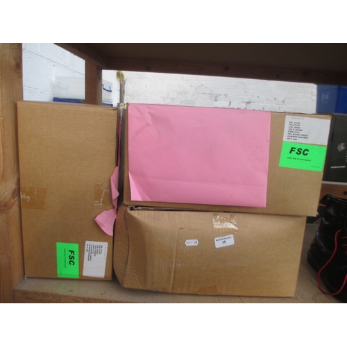 38 - Three boxes of pink envelopes