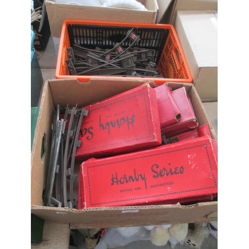 57 - Two boxes of Hornby series model rail track