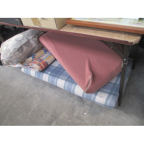 97 - Lot inc mattresses, chair cushion, etc