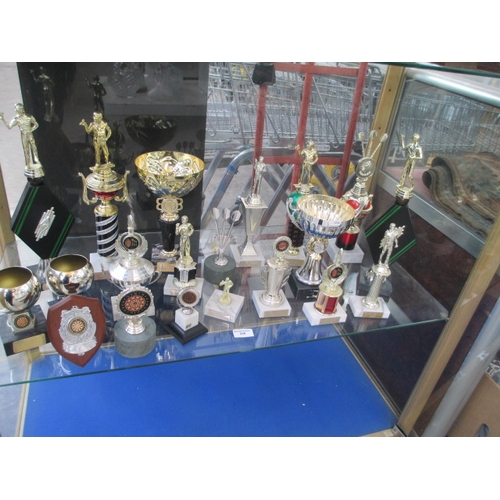 238 - Collection of darts sport trophies