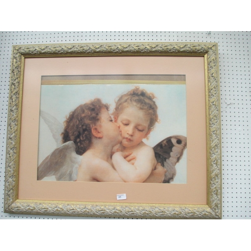 245 - Large gilt framed print