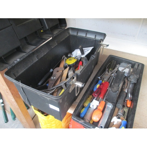 22 - Tool box with assorted tools