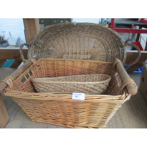 50 - Three assorted baskets