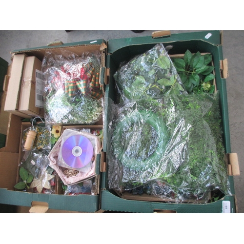 62 - Two boxes of artificial leaves