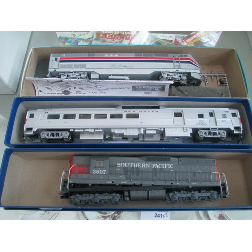 241 - Three assorted locomotives