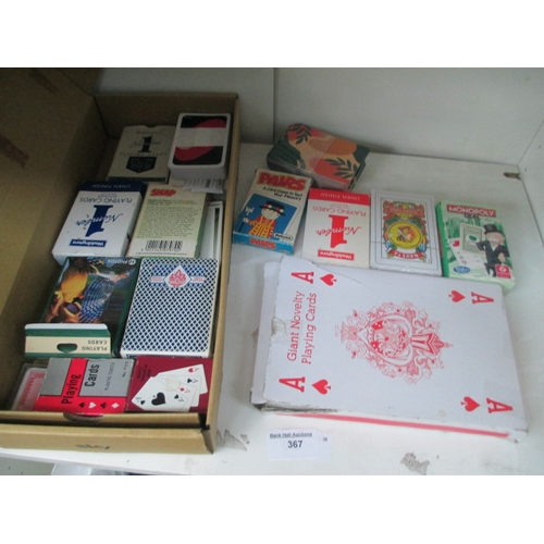 367 - Selection of assorted playing cards