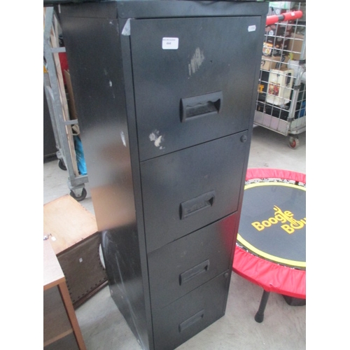 444 - Four drawer metal file cabinet