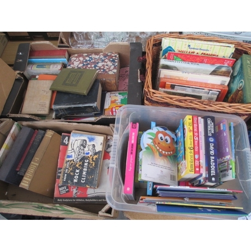 96 - Four boxes of assorted books