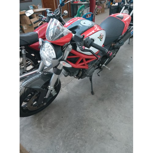 160 - Ducati 796 monster motorbike reg YK13 UMY mileage 6537 MOT September 2025