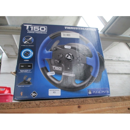 63 - Thrustmaster T150 gaming racing set