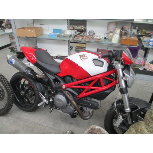 160 - Ducati 796 monster motorbike reg YK13 UMY mileage 6537 MOT September 2025