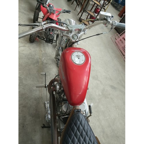 115 - 1981 Yamaha XS650 full engine rebuild new Harley Davidson front end folks custom exhaust pipes (need... 