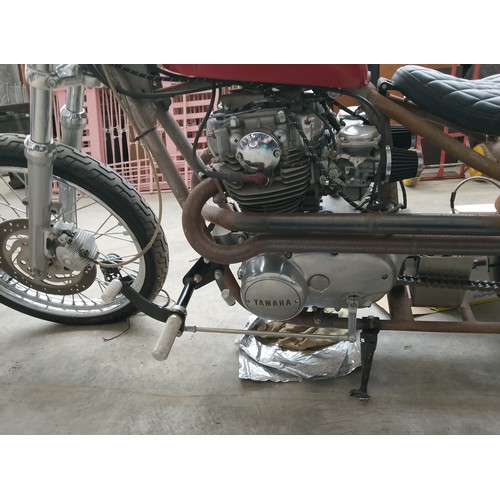 115 - 1981 Yamaha XS650 full engine rebuild new Harley Davidson front end folks custom exhaust pipes (need... 