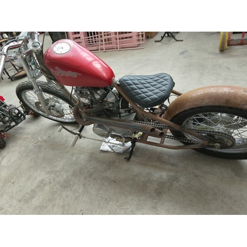 115 - 1981 Yamaha XS650 full engine rebuild new Harley Davidson front end folks custom exhaust pipes (need... 