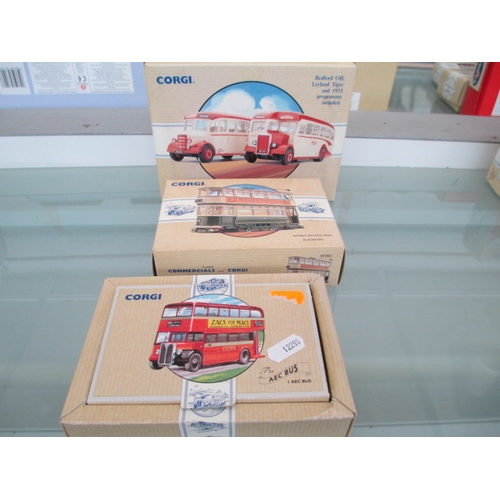 213 - Three boxed Corgi diecast models