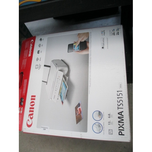 339 - Canon Pixma TS5151 printer