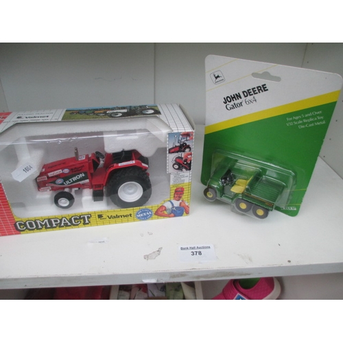 378 - Compact tractor and John Deere Gator 6x4