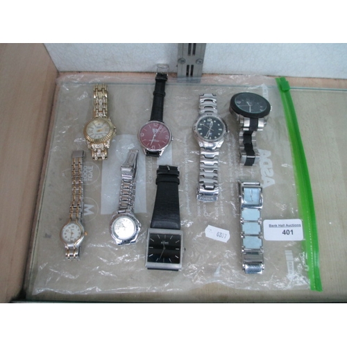 401 - Eight assorted watches