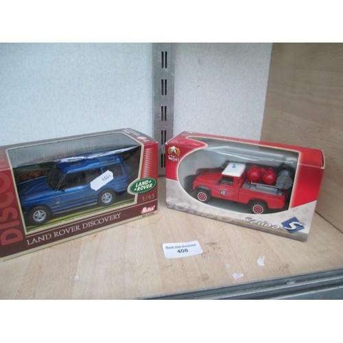 408 - Solido and Redbox diecast Land Rovers