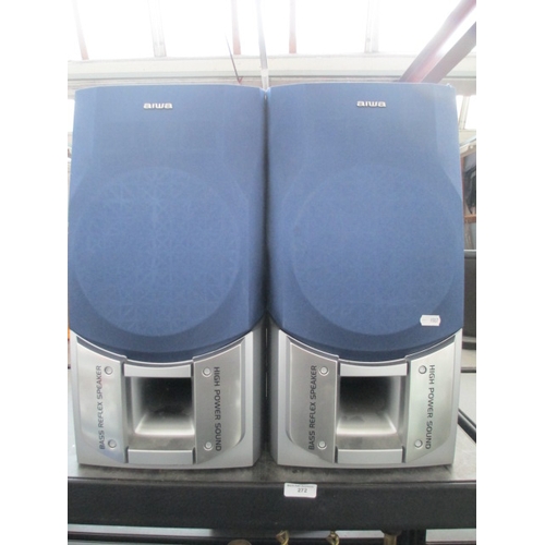 272 - Two Aiwa High Power bass reflex speakers