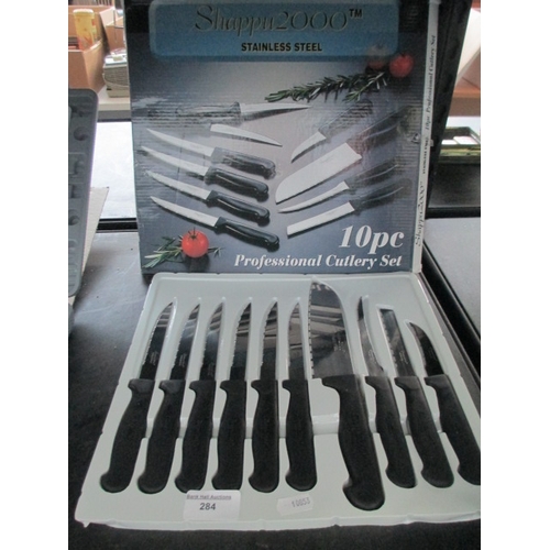 284 - Shappu 2000 10pc knife set