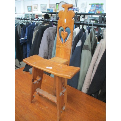 633 - wooden milking chair