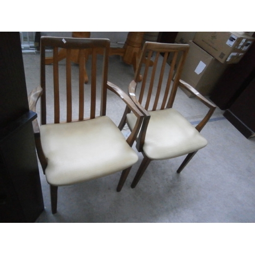 628 - A pair of G PLAN carver dining chairs