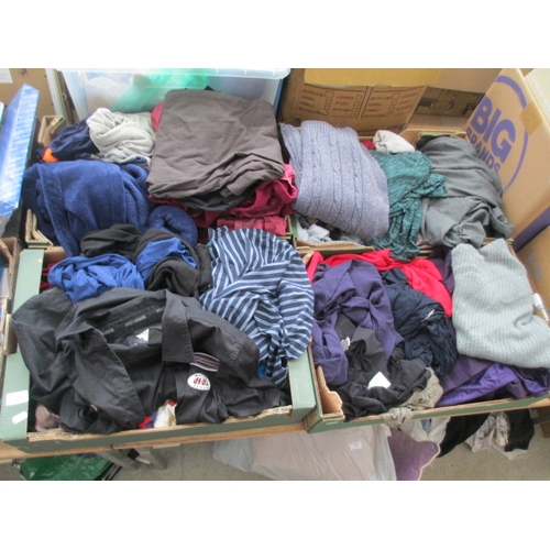 56 - Four boxes of assorted clothing