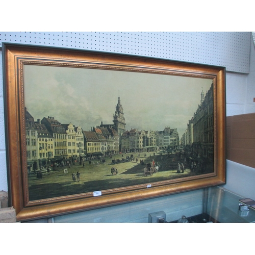 233 - Large gilt framed print