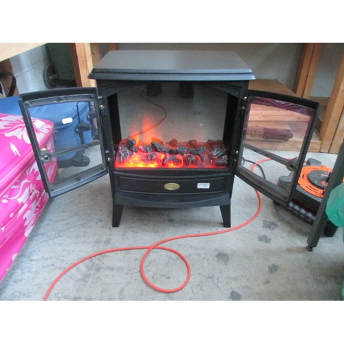 46 - Dimplex electric stove fire, working