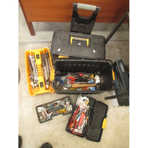 111 - Portable tool box and small tool box with contents