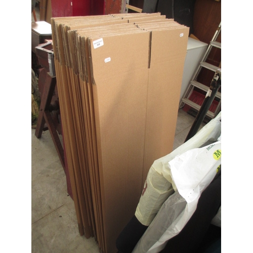 608 - 21 x flat packed as-new cardboard boxes