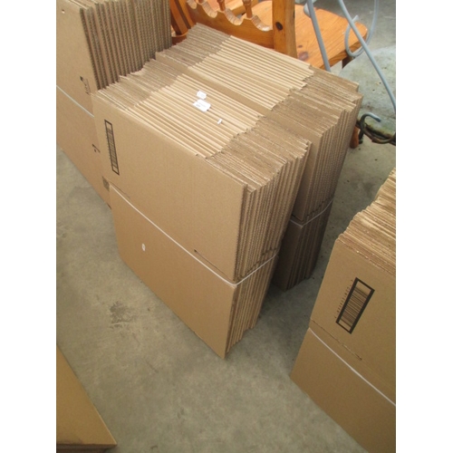 655 - A quantity of as-new flat packed cardboard boxes