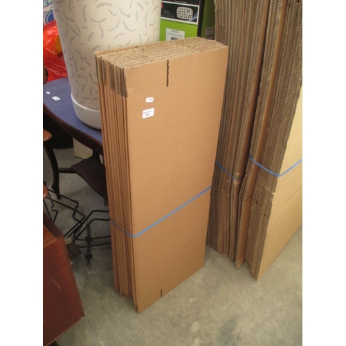 659 - A quantity of as-new flat packed cardboard boxes