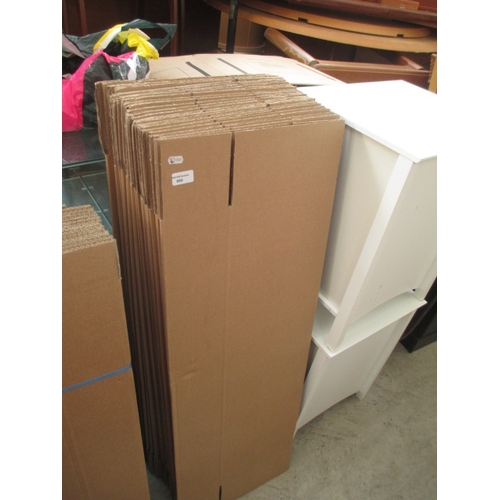 660 - A quantity of as-new flat packed cardboard boxes