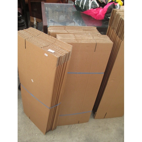 661 - A quantity of as-new flat packed cardboard boxes