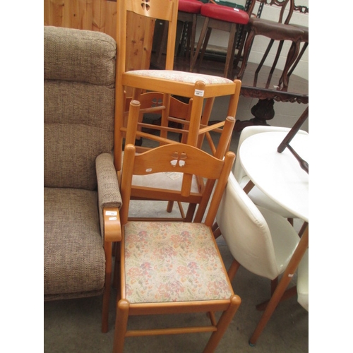 685 - A set of 4 x modern dining chairs