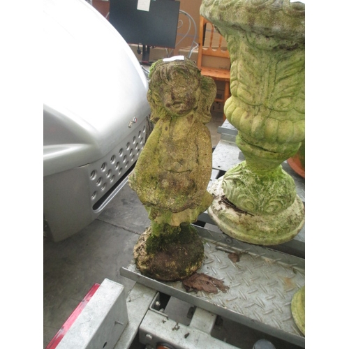 154 - Cast concrete garden figurine