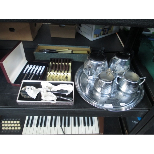 194 - Lot inc tea service and cutlery