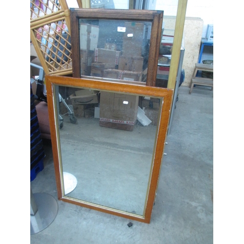 258 - Two assorted old mirrors