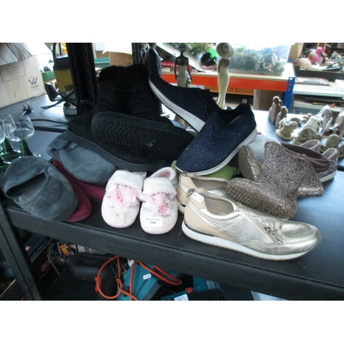 348 - Collection of assorted footwear, various sizes