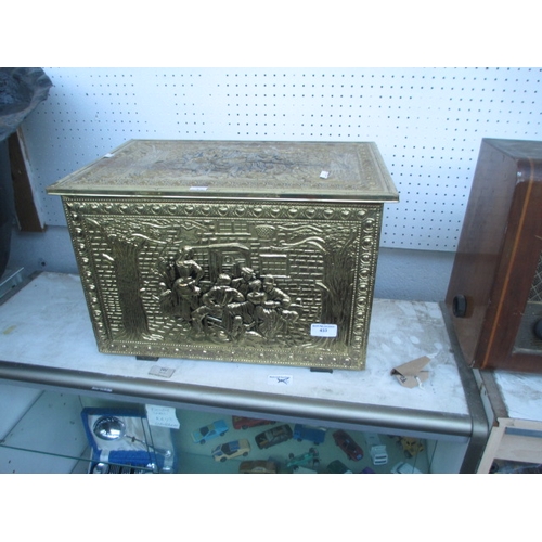 433 - Brass coal bin